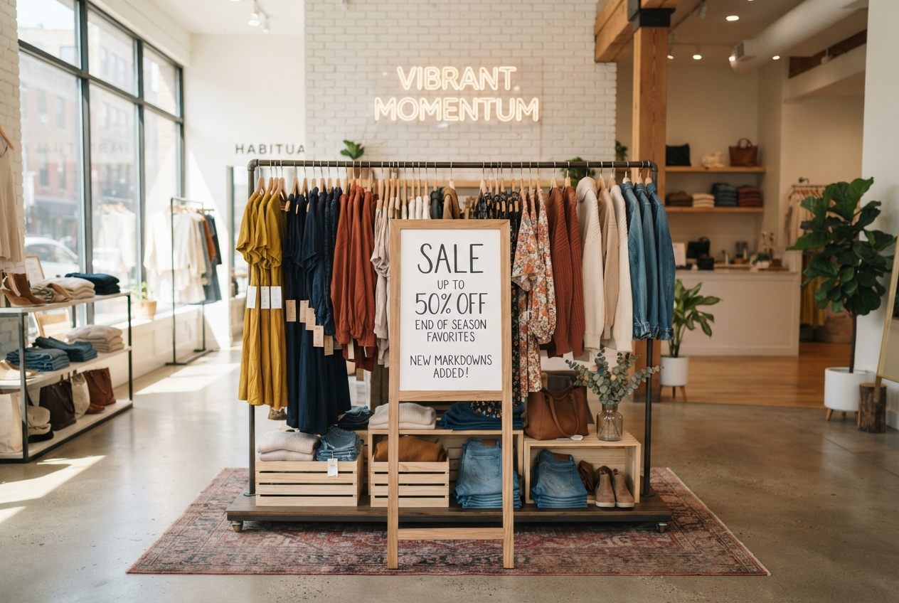 A shopper browsing local deals